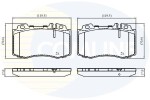 COMLINE Piduriklotsi komplekt,  ketaspidur CBP01117