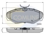 COMLINE Piduriklotsi komplekt, ketaspidur CBP01127