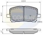 COMLINE Piduriklotsi komplekt,  ketaspidur CBP01132