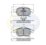 COMLINE Piduriklotsi komplekt,  ketaspidur CBP01137