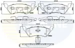 COMLINE Piduriklotsi komplekt,  ketaspidur CBP01164
