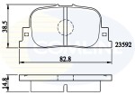 COMLINE Piduriklotsi komplekt,  ketaspidur CBP01172