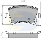 COMLINE Piduriklotsi komplekt, ketaspidur CBP01284