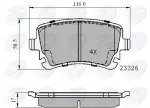 COMLINE Piduriklotsi komplekt,  ketaspidur CBP01313