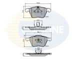COMLINE Piduriklotsi komplekt,  ketaspidur CBP01322