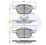 COMLINE Piduriklotsi komplekt,  ketaspidur CBP01323