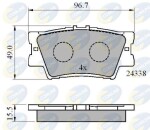 COMLINE Piduriklotsi komplekt,  ketaspidur CBP01581