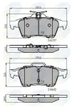 COMLINE Piduriklotsi komplekt,  ketaspidur CBP01599
