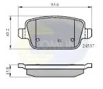 COMLINE Piduriklotsi komplekt,  ketaspidur CBP01610