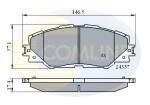 COMLINE Piduriklotsi komplekt,  ketaspidur CBP01625