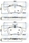COMLINE Piduriklotsi komplekt,  ketaspidur CBP01629