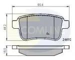 COMLINE Piduriklotsi komplekt,  ketaspidur CBP01715