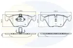 COMLINE Piduriklotsi komplekt,  ketaspidur CBP01744