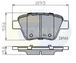 COMLINE Piduriklotsi komplekt,  ketaspidur CBP02022