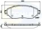COMLINE Piduriklotsi komplekt,  ketaspidur CBP02285