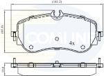 COMLINE Piduriklotsi komplekt,  ketaspidur CBP02387