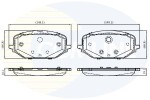 COMLINE Piduriklotsi komplekt, ketaspidur CBP03417