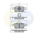 COMLINE Piduriklotsi komplekt,  ketaspidur CBP0729