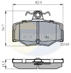 COMLINE Piduriklotsi komplekt,  ketaspidur CBP0878
