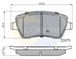 COMLINE Piduriklotsi komplekt,  ketaspidur CBP0984