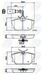 COMLINE Piduriklotsi komplekt,  ketaspidur CBP11151