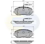 COMLINE Piduriklotsi komplekt,  ketaspidur CBP11158