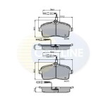 COMLINE Piduriklotsi komplekt,  ketaspidur CBP11250
