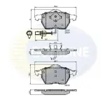 COMLINE Piduriklotsi komplekt,  ketaspidur CBP11542
