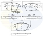 COMLINE Комплект тормозных колодок,  дисковый тормоз CBP11591