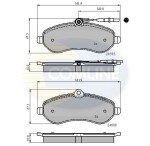 COMLINE Piduriklotsi komplekt,  ketaspidur CBP11621