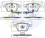 COMLINE Piduriklotsi komplekt,  ketaspidur CBP11753