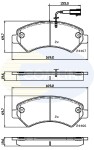COMLINE Piduriklotsi komplekt,  ketaspidur CBP12247