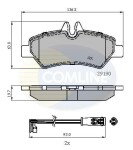 COMLINE Piduriklotsi komplekt,  ketaspidur CBP21556