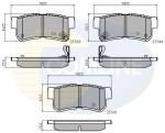 COMLINE Piduriklotsi komplekt,  ketaspidur CBP31126
