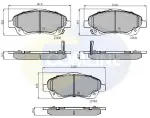COMLINE Piduriklotsi komplekt,  ketaspidur CBP31140