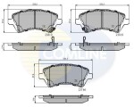 COMLINE Piduriklotsi komplekt,  ketaspidur CBP31154