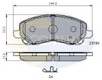COMLINE Piduriklotsi komplekt,  ketaspidur CBP31256