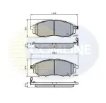 COMLINE Piduriklotsi komplekt,  ketaspidur CBP31524