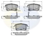 COMLINE Piduriklotsi komplekt,  ketaspidur CBP31572