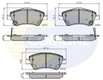 COMLINE Piduriklotsi komplekt,  ketaspidur CBP31576