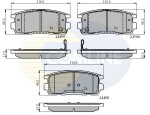 COMLINE Piduriklotsi komplekt,  ketaspidur CBP31580