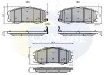 COMLINE Piduriklotsi komplekt,  ketaspidur CBP31582