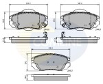 COMLINE Piduriklotsi komplekt,  ketaspidur CBP31679