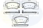 COMLINE Piduriklotsi komplekt,  ketaspidur CBP31680