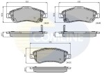 COMLINE Piduriklotsi komplekt,  ketaspidur CBP31705