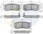 COMLINE Piduriklotsi komplekt,  ketaspidur CBP31714