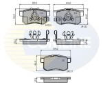 COMLINE Piduriklotsi komplekt,  ketaspidur CBP31736