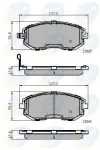 COMLINE Piduriklotsi komplekt,  ketaspidur CBP31760