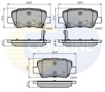 COMLINE Piduriklotsi komplekt,  ketaspidur CBP32026