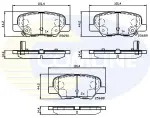 COMLINE Piduriklotsi komplekt,  ketaspidur CBP32238